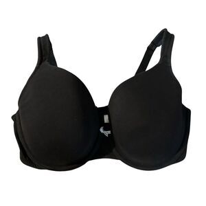 Cacique Black Lightly Lined Full Coverage T-Shirt Underwire Bra Size 36DDD